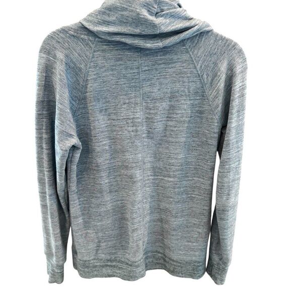 L.L. Bean Blue Cowl Neck Pullover Women’s Small Long Sleeve Sweatshirt Lounge - Picture 3 of 6
